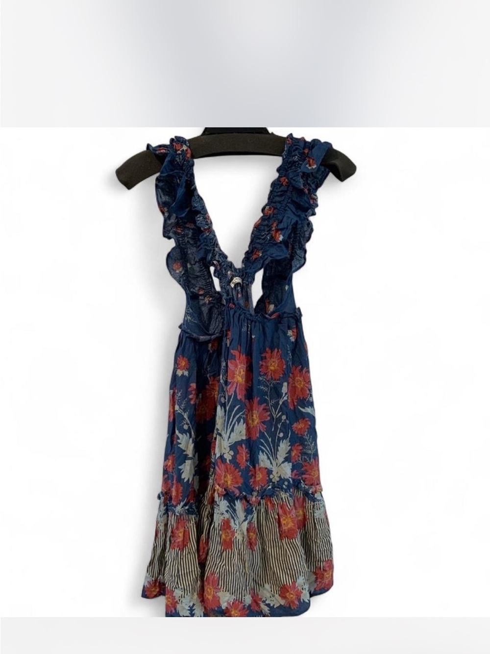 Free People Intimately Blue Floral Ruffled Sundress - Picture 2 of 4